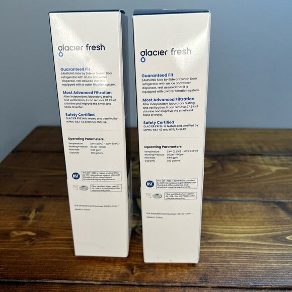 Water Filter Glacier Fresh GF-20B Refrigerator Replacement Sealed 1x for Samsung - Picture 3 of 10